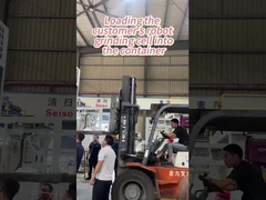 Loading các khách hàng robot nghiền tế bào vào thùng chứa