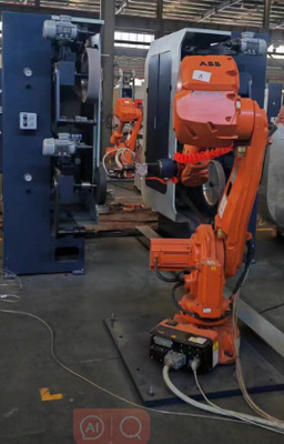 Máy đánh bóng dây cột cát 4000mm Robot 13KW Với sức mạnh cánh tay 25KG