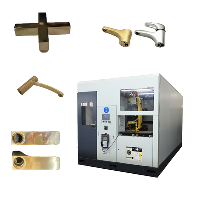 Máy đánh bóng dây đai nhiều bánh được điều khiển bằng máy chủ hiệu quả tiết kiệm lao động Hệ thống nghiền kim loại công nghiệp Động cơ cho độ chính xác vòi