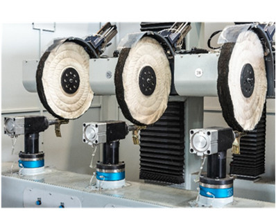 Máy đánh bóng robot công nghiệp tự động cho tay nắm cửa vòi Đúc bằng đồng thau