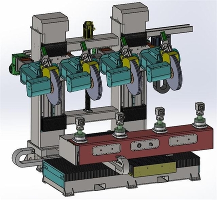 Điều khiển máy tính Máy đánh bóng băng ghế bằng kim loại CNC để đánh bóng tay nắm cửa nhà vệ sinh